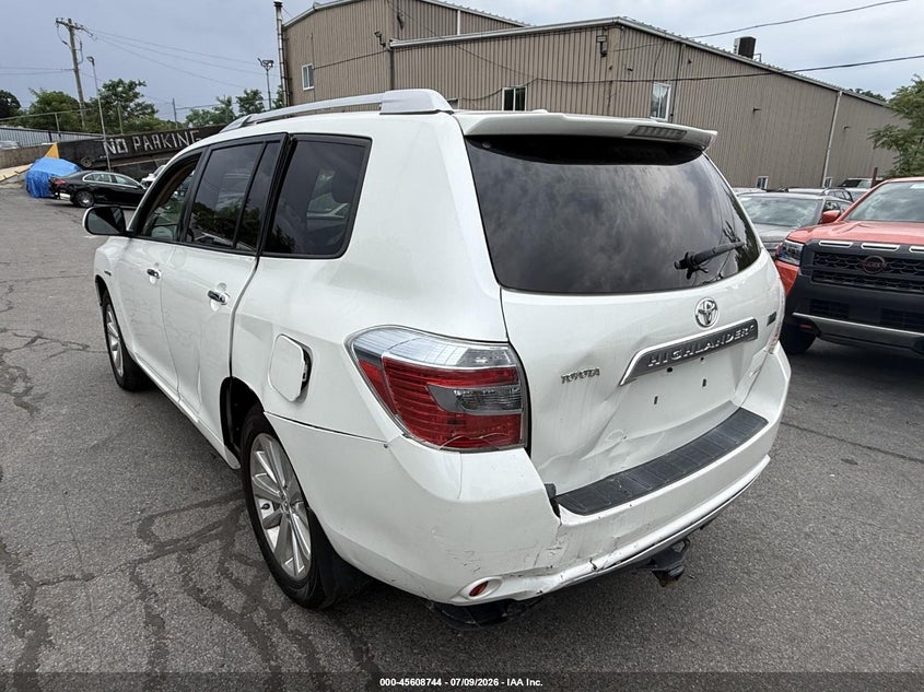2009 Toyota Highlander hybrid VIN JTEEW44A592026301 IAAI salvage auction — REAR END, Clear (New York), sold $1,250 on 2026-07-29 (photo 3)