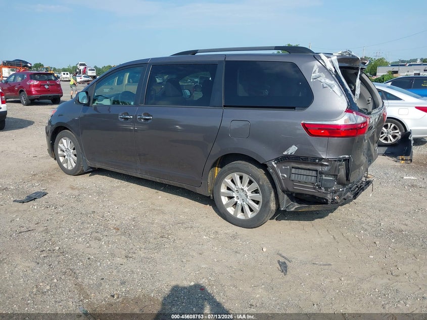 2016 Toyota Sienna VIN 5TDDK3DC2GS129091 IAAI salvage auction — REAR END, Salvage (Pennsylvania), sold $6,100 on 2026-07-26 (photo 3)