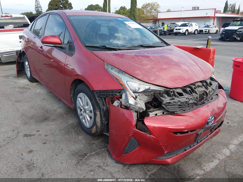 2016 Toyota Prius VIN JTDKBRFU9G3526279 IAAI salvage auction — FRONT & REAR, Salvage (California), sold $1,050 on 2026-07-30 (photo 1)