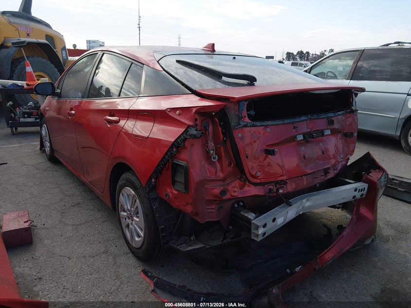 2016 Toyota Prius VIN JTDKBRFU9G3526279 IAAI salvage auction — FRONT & REAR, Salvage (California), sold $1,050 on 2026-07-30 (photo 3)