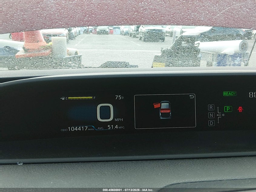 2016 Toyota Prius VIN JTDKBRFU9G3526279 IAAI salvage auction — FRONT & REAR, Salvage (California), sold $1,050 on 2026-07-30 (photo 7)
