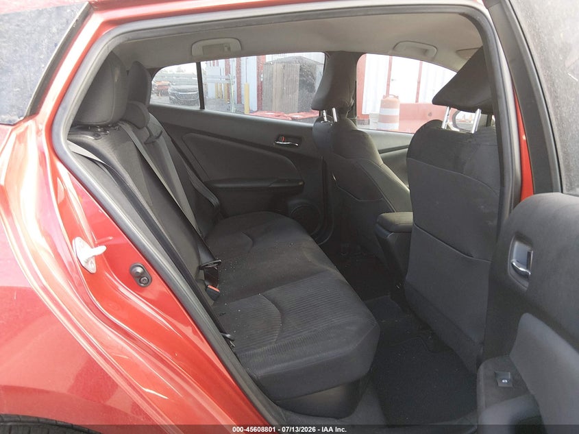 2016 Toyota Prius VIN JTDKBRFU9G3526279 IAAI salvage auction — FRONT & REAR, Salvage (California), sold $1,050 on 2026-07-30 (photo 8)
