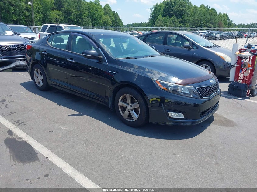 2015 Kia Optima VIN 5XXGM4A75FG462454 IAAI salvage auction — NORMAL WEAR, Clear (North Carolina), sold $775 on 2026-07-15 (photo 1)