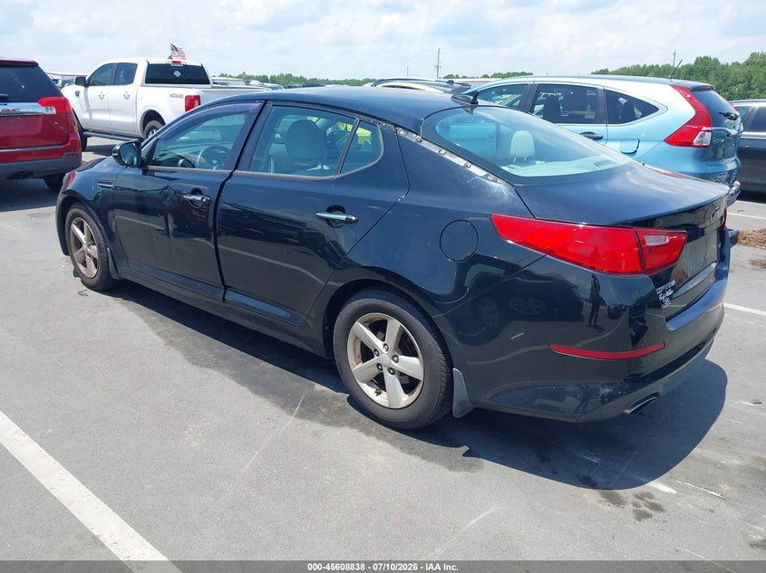 2015 Kia Optima VIN 5XXGM4A75FG462454 IAAI salvage auction — NORMAL WEAR, Clear (North Carolina), sold $775 on 2026-07-15 (photo 3)