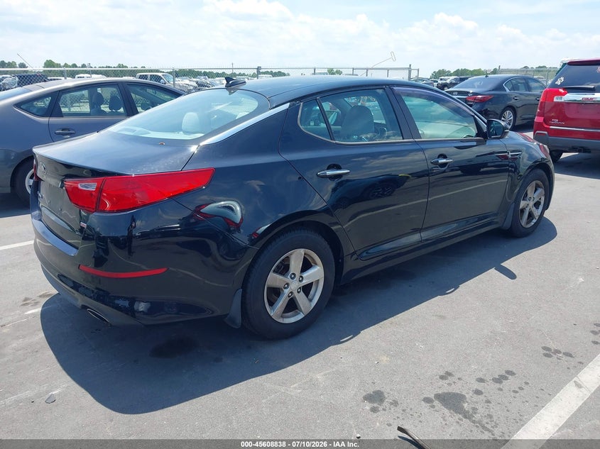 2015 Kia Optima VIN 5XXGM4A75FG462454 IAAI salvage auction — NORMAL WEAR, Clear (North Carolina), sold $775 on 2026-07-15 (photo 4)