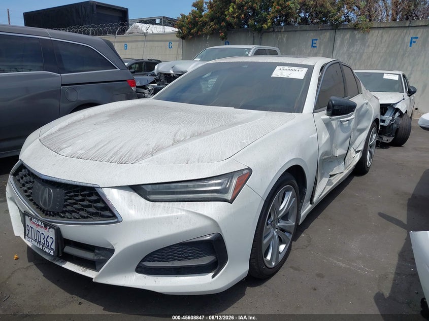 2021 Acura Tlx VIN 19UUB5F48MA014748 IAAI salvage auction — LEFT SIDE, Salvage Certificate (California), sold $7,600 on 2026-08-26 (photo 2)