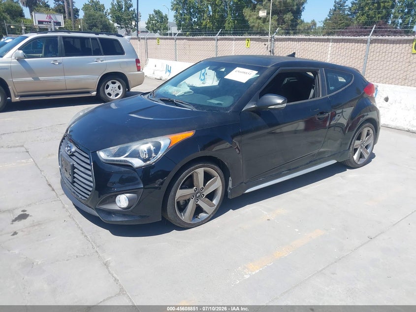 2015 Hyundai Veloster VIN KMHTC6AE4FU221695 IAAI salvage auction — NORMAL WEAR, Clear - Dealer Only (California), sold $350 on 2026-07-27 (photo 2)