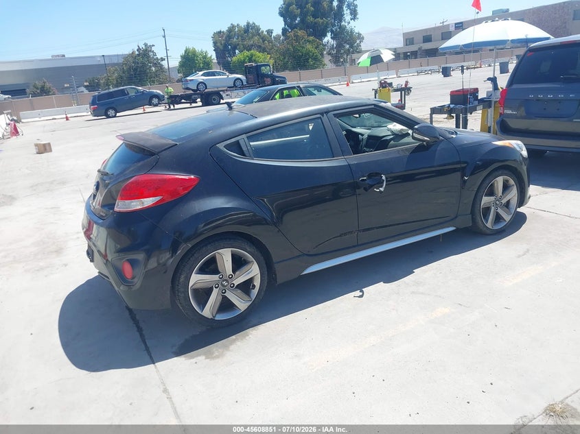 2015 Hyundai Veloster VIN KMHTC6AE4FU221695 IAAI salvage auction — NORMAL WEAR, Clear - Dealer Only (California), sold $350 on 2026-07-27 (photo 4)