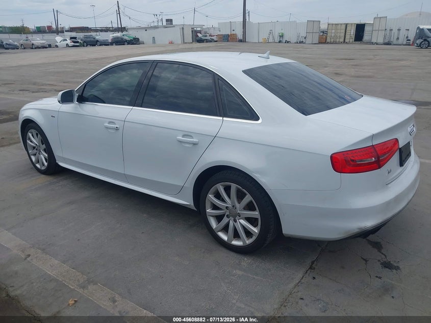 2014 Audi A4 VIN WAUBFAFL0EN028046 IAAI salvage auction — FRONT END, Salvage Title, sold $1,650 on 2026-07-31 (photo 3)