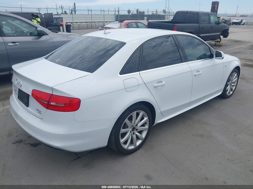 2014 Audi A4 VIN WAUBFAFL0EN028046 IAAI salvage auction — FRONT END, Salvage Title, sold $1,650 on 2026-07-31 (photo 4)