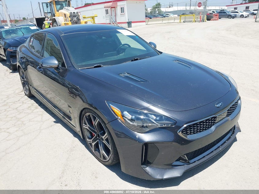 2019 Kia Stinger VIN KNAE45LC1K6062243 IAAI salvage auction — RIGHT SIDE, Salvage (California), sold $3,450 on 2026-07-29 (photo 1)