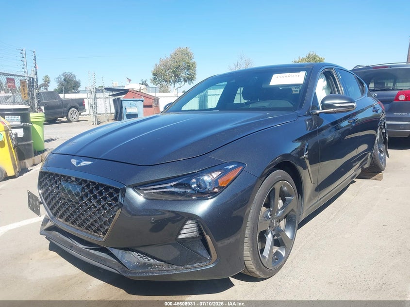 2020 Genesis G70 VIN KMTG34LE0LU058175 IAAI salvage auction — LEFT REAR, Salvage (California), sold $5,625 on 2026-07-28 (photo 2)