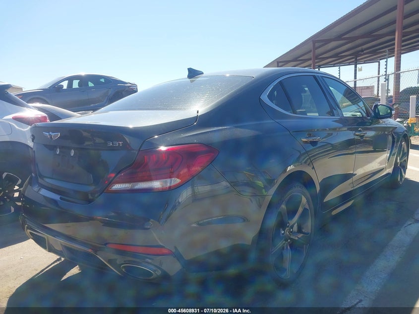 2020 Genesis G70 VIN KMTG34LE0LU058175 IAAI salvage auction — LEFT REAR, Salvage (California), sold $5,625 on 2026-07-28 (photo 4)