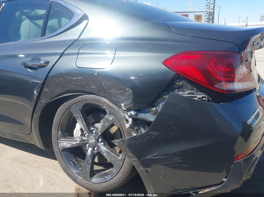 2020 Genesis G70 VIN KMTG34LE0LU058175 IAAI salvage auction — LEFT REAR, Salvage (California), sold $5,625 on 2026-07-28 (photo 6)