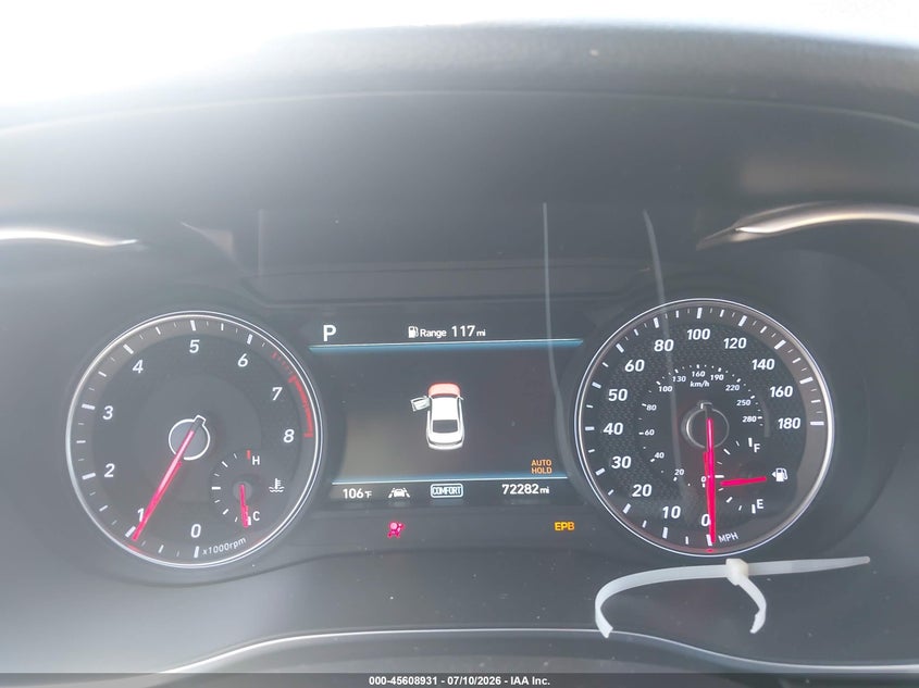 2020 Genesis G70 VIN KMTG34LE0LU058175 IAAI salvage auction — LEFT REAR, Salvage (California), sold $5,625 on 2026-07-28 (photo 7)
