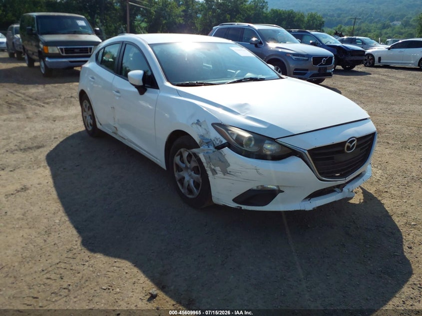 2014 Mazda 3 VIN JM1BM1K70E1205865 IAAI salvage auction — NORMAL WEAR, Clear (New Jersey), sold $25 on 2026-07-30 (photo 1)