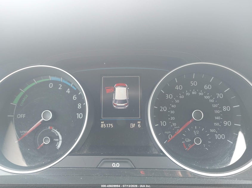 2019 Volkswagen E-golf VIN WVWKR7AU3KW910153 IAAI salvage auction — FRONT END, Clear (Florida), sold $3,300 on 2026-07-16 (photo 7)