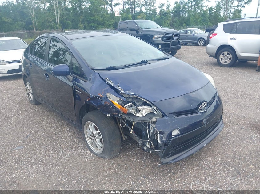 2014 Toyota Prius VIN JTDKN3DU7E0385069 IAAI salvage auction — RIGHT FRONT, Clear (Florida), sold $1,025 on 2026-07-28 (photo 1)