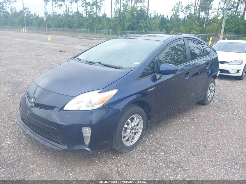 2014 Toyota Prius VIN JTDKN3DU7E0385069 IAAI salvage auction — RIGHT FRONT, Clear (Florida), sold $1,025 on 2026-07-28 (photo 2)
