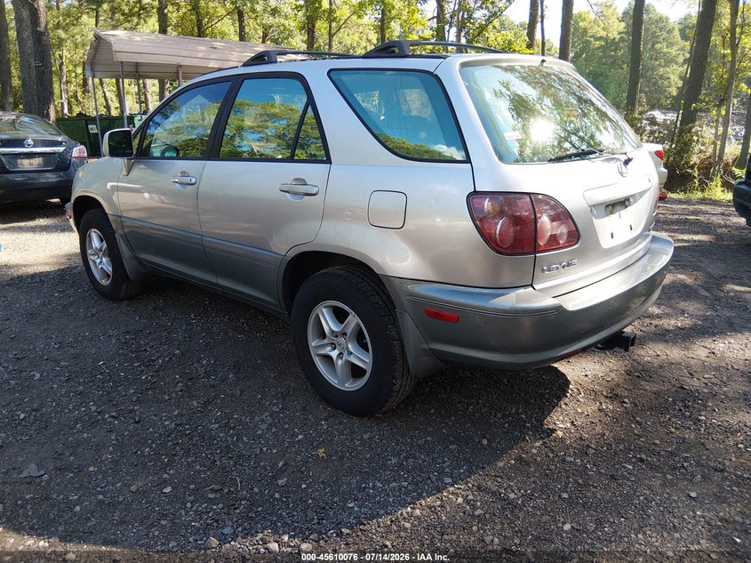 2000 Lexus Rx 300 VIN JT6GF10U4Y0073803 IAAI salvage auction — NORMAL WEAR, Clear (Virginia), sold $375 on 2026-07-28 (photo 3)
