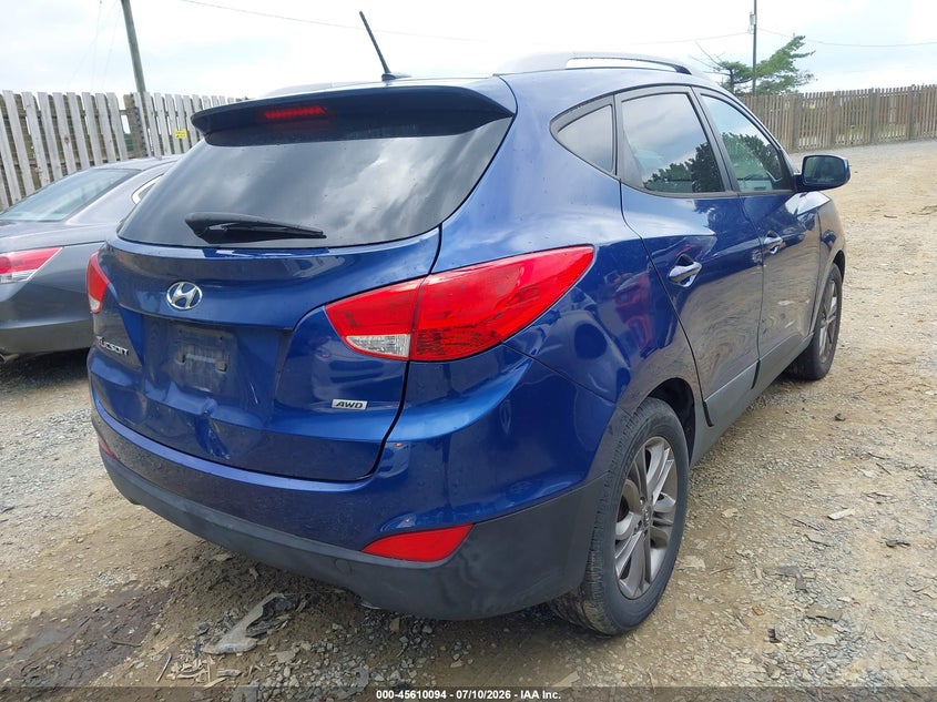 2015 Hyundai Tucson VIN KM8JUCAG0FU982647 IAAI salvage auction — NORMAL WEAR, Clear (Virginia), sold $2,225 on 2026-07-27 (photo 4)