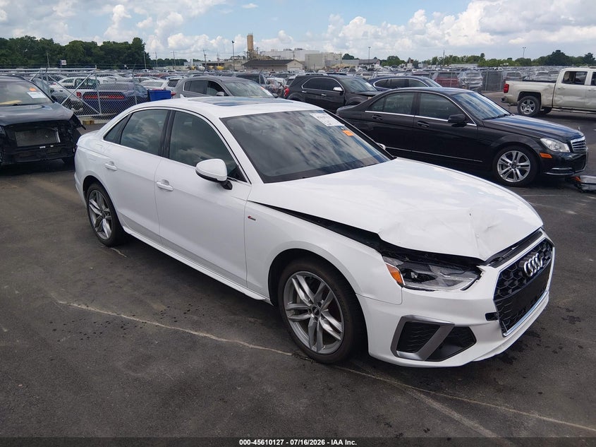 2020 Audi A4 VIN WAUDNAF49LA073611 — IAAI salvage auction photo