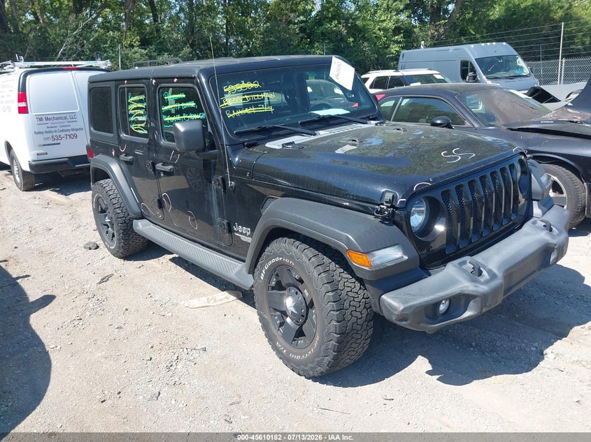 2020 Jeep Wrangler / VIN 1C4HJXDN4LW165047 — IAAI salvage auction photo