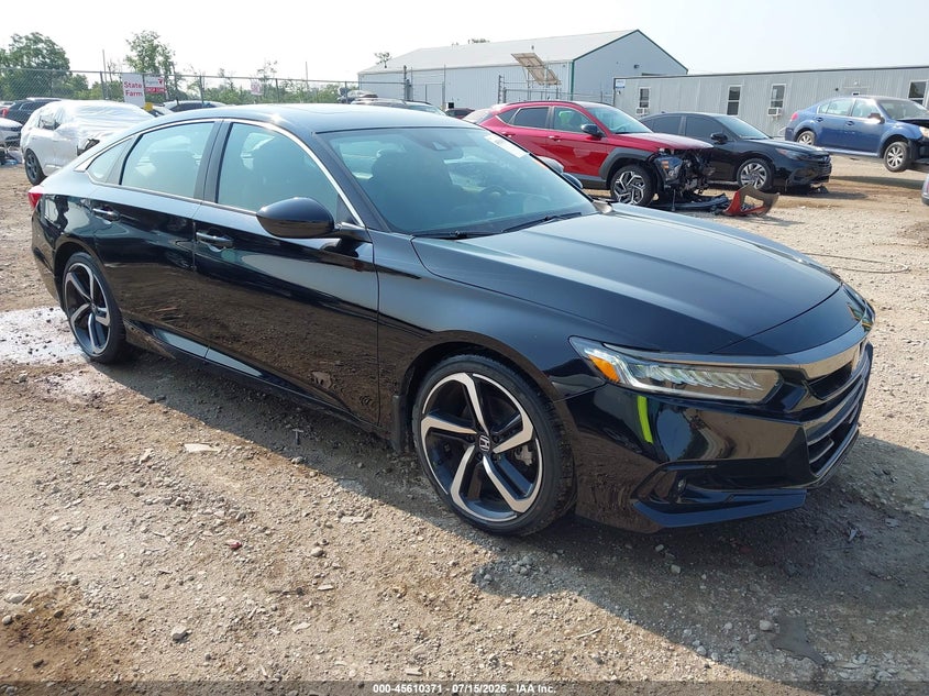 2022 Honda Accord VIN 1HGCV2F3XNA004409 IAAI salvage auction — SIDE, Salvage (Ohio), sold $7,300 on 2026-07-31 (photo 1)