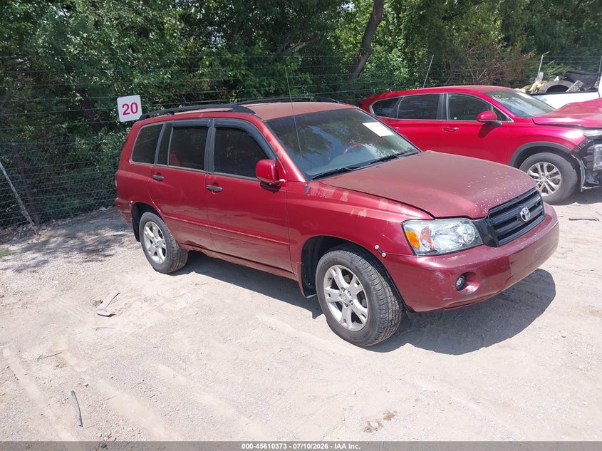 2005 Toyota Highlander VIN JTEEP21A850077299 IAAI salvage auction — NORMAL WEAR, Clear (Indiana), sold $775 on 2026-07-29 (photo 1)