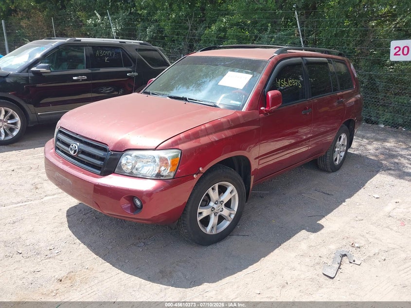 2005 Toyota Highlander VIN JTEEP21A850077299 IAAI salvage auction — NORMAL WEAR, Clear (Indiana), sold $775 on 2026-07-29 (photo 2)