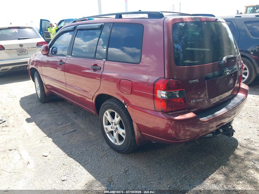 2005 Toyota Highlander VIN JTEEP21A850077299 IAAI salvage auction — NORMAL WEAR, Clear (Indiana), sold $775 on 2026-07-29 (photo 3)