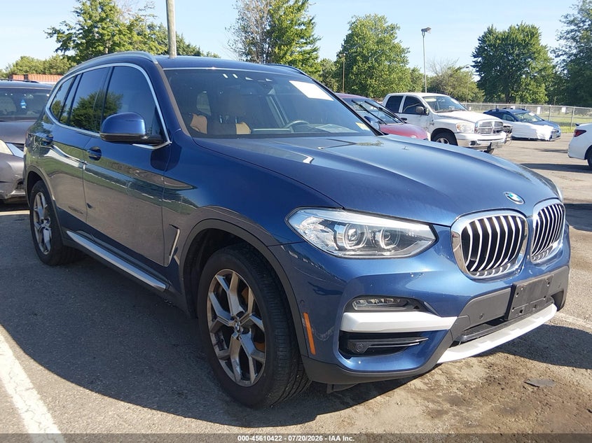 2021 BMW X3 VIN 5UXTY5C04M9F21496 — IAAI salvage auction photo
