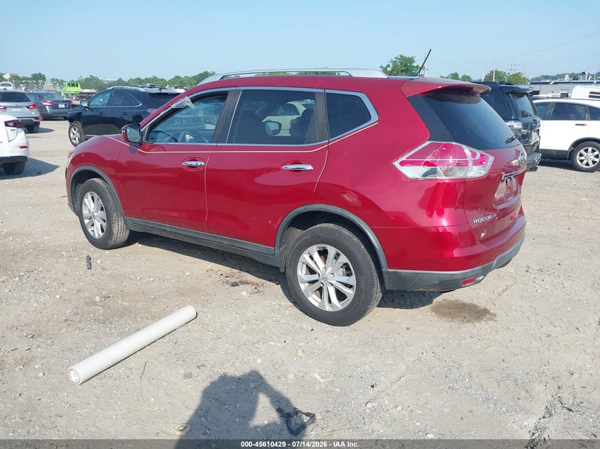 2016 Nissan Rogue VIN KNMAT2MV8GP676064 IAAI salvage auction — FRONT END, Salvage (Pennsylvania), sold $1,050 on 2026-07-24 (photo 3)