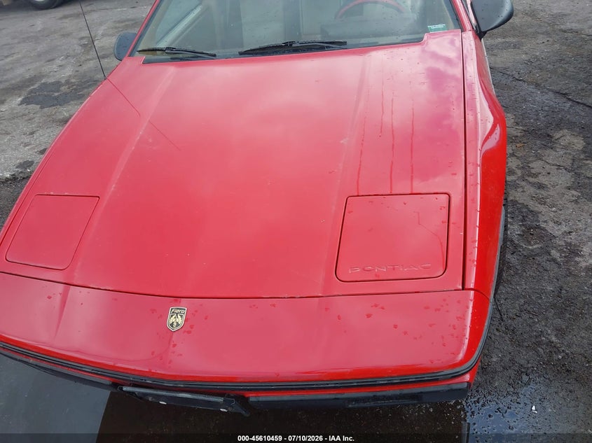 1985 Pontiac Fiero VIN 1G2PF3797FP254392 IAAI salvage auction — NORMAL WEAR, Clear (Missouri), sold $275 on 2026-07-22 (photo 9)