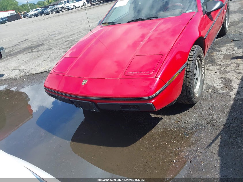 1985 Pontiac Fiero VIN 1G2PF3797FP254392 IAAI salvage auction — NORMAL WEAR, Clear (Missouri), sold $275 on 2026-07-22 (photo 6)