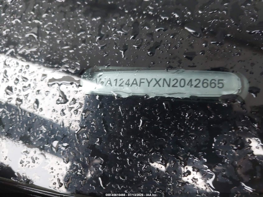2022 Audi Sq5 sportback VIN WA124AFYXN2042665 IAAI salvage auction — FRONT END, Salvage Title, sold $12,600 on 2026-08-18 (photo 9)