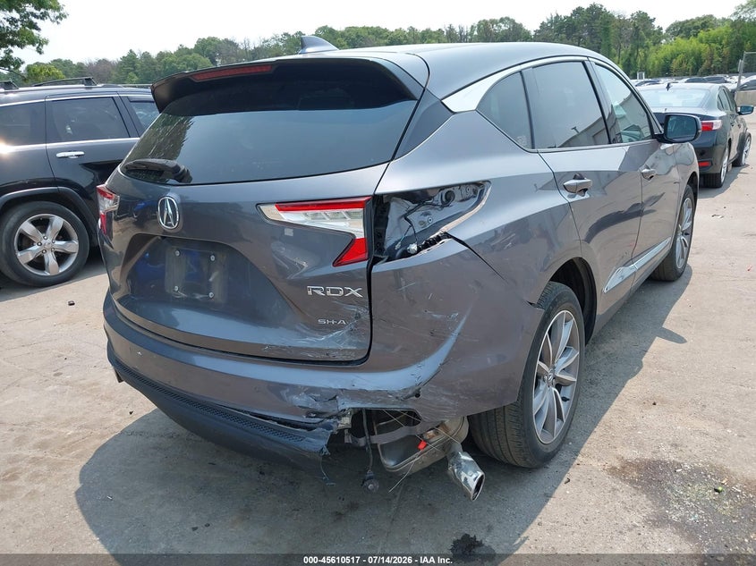2021 Acura Rdx VIN 5J8TC2H59ML025646 IAAI salvage auction — REAR END, Salvage Title, sold $7,000 on 2026-07-28 (photo 6)