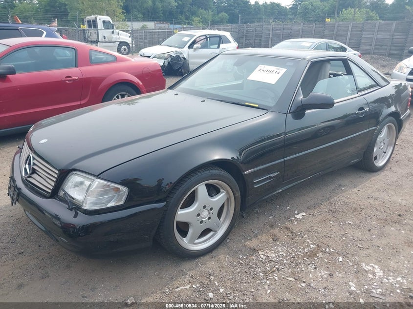 1999 Mercedes-benz Sl-class VIN WDBFA68F1XF187483 IAAI salvage auction — NORMAL WEAR, Clear (Massachusetts), sold $4,550 on 2026-07-17 (photo 2)