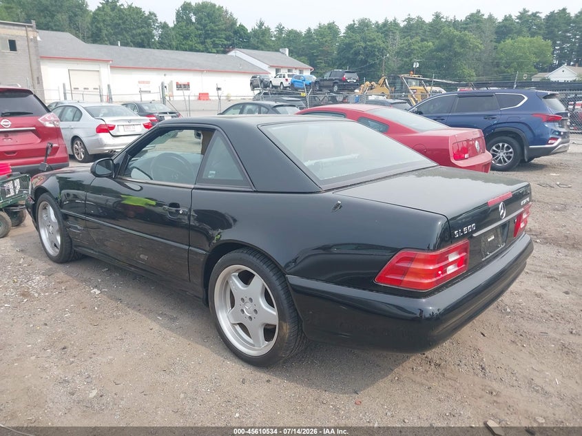 1999 Mercedes-benz Sl-class VIN WDBFA68F1XF187483 IAAI salvage auction — NORMAL WEAR, Clear (Massachusetts), sold $4,550 on 2026-07-17 (photo 3)