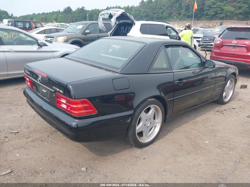 1999 Mercedes-benz Sl-class VIN WDBFA68F1XF187483 IAAI salvage auction — NORMAL WEAR, Clear (Massachusetts), sold $4,550 on 2026-07-17 (photo 4)