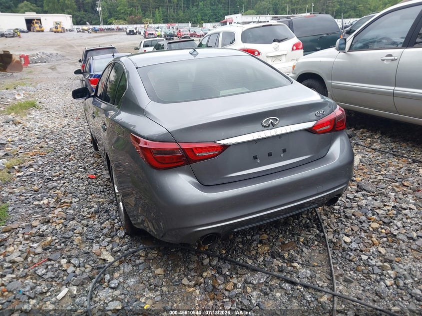 2018 Infiniti Q50 VIN JN1EV7AP5JM365427 IAAI salvage auction — LEFT & RIGHT, Clear (Georgia), sold $3,000 on 2026-07-28 (photo 3)