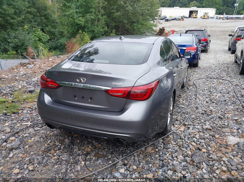 2018 Infiniti Q50 VIN JN1EV7AP5JM365427 IAAI salvage auction — LEFT & RIGHT, Clear (Georgia), sold $3,000 on 2026-07-28 (photo 4)