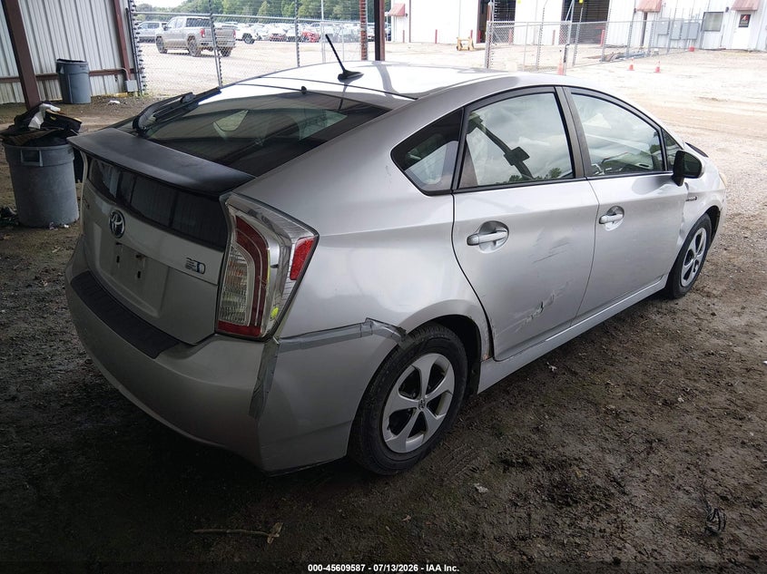 2014 Toyota Prius VIN JTDKN3DU3E1760773 IAAI salvage auction — NORMAL WEAR, Clear (Louisiana), sold $825 on 2026-07-29 (photo 4)