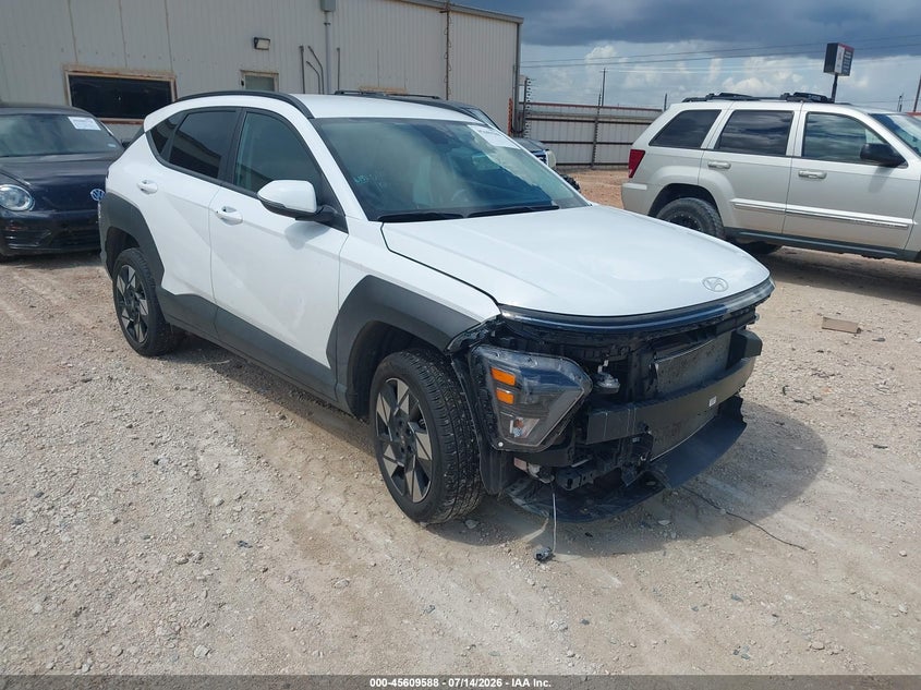 2025 Hyundai Kona VIN KM8HBCAB7SU336976 IAAI salvage auction — LEFT FRONT, Rebuildable (Florida), sold $2,250 on 2026-07-28 (photo 1)
