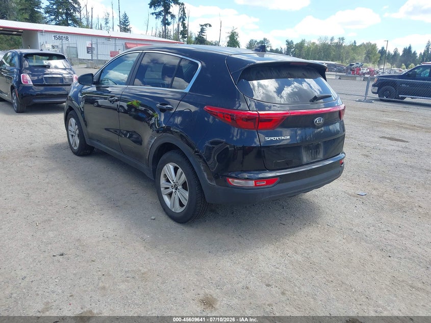 2017 Kia Sportage VIN KNDPMCAC9H7066305 IAAI salvage auction — NORMAL WEAR, Clear (Washington), sold $3,200 on 2026-07-15 (photo 3)
