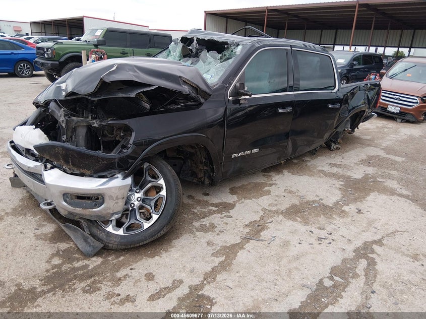 2019 Ram 1500 VIN 1C6SRFKTXKN595090 IAAI salvage auction — ROLLOVER, Salvage (Texas), sold $2,150 on 2026-08-22 (photo 2)