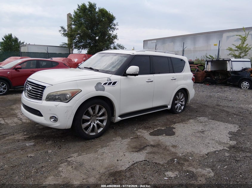2011 Infiniti Qx56 VIN JN8AZ2NE4B9003318 IAAI salvage auction — NORMAL WEAR, Clear (Pennsylvania), sold $2,150 on 2026-07-17 (photo 2)