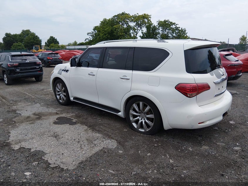 2011 Infiniti Qx56 VIN JN8AZ2NE4B9003318 IAAI salvage auction — NORMAL WEAR, Clear (Pennsylvania), sold $2,150 on 2026-07-17 (photo 3)