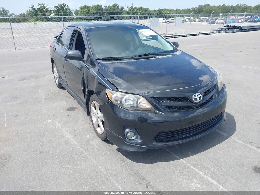 2011 Toyota Corolla VIN 5YFBU4EE8BP001866 IAAI salvage auction — RIGHT FRONT, Rebuildable (Florida), sold $1,850 on 2026-07-23 (photo 1)