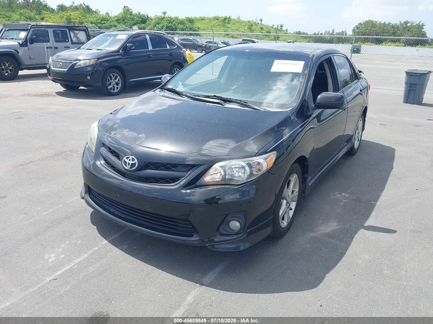 2011 Toyota Corolla VIN 5YFBU4EE8BP001866 IAAI salvage auction — RIGHT FRONT, Rebuildable (Florida), sold $1,850 on 2026-07-23 (photo 2)
